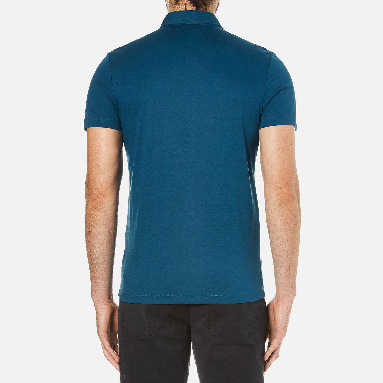 Michael Kors Men's Sleek MK Polo Shirt Pacific Blue Size S - Everything ...
