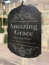 Amazing Grace Wind Chimes Metal with 5 Chimes and Token Dangler 35" Long Durable image 2