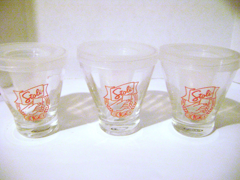 Stoli Russian Vodka Shot Glasses Kitchen And Home