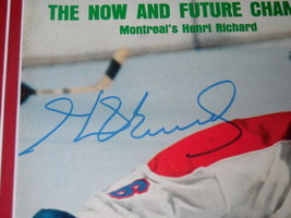 Henri Richard Signed Framed 1973 Sports Illustrated Magazine Cover Canadiens image 2