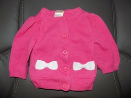 Gymboree Pink Cardigan W/Bows Size 0/3 Months Girl&#39;s EUC - $20.00