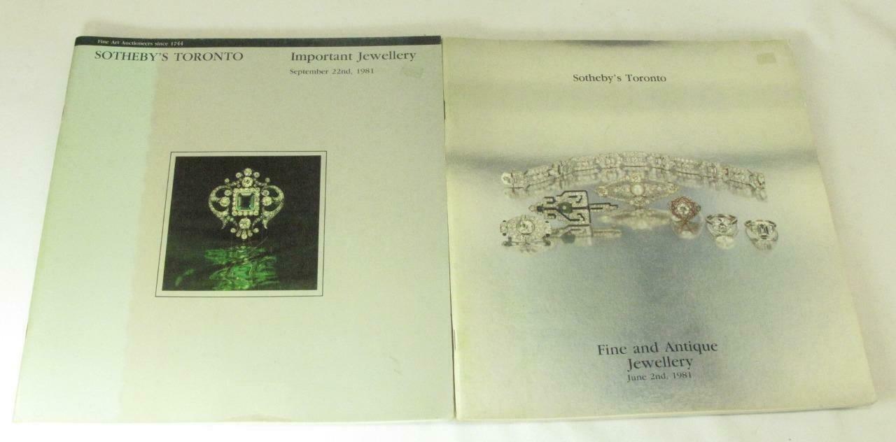Primary image for 2 Sothebys Toronto Auction Catalogs Fine and Antique Jewelry Important 1981