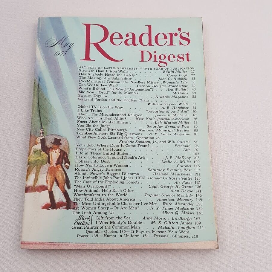 Readers Digest May 1955 Judy Garland Gen Douglas MacArthur Circus Cover ...