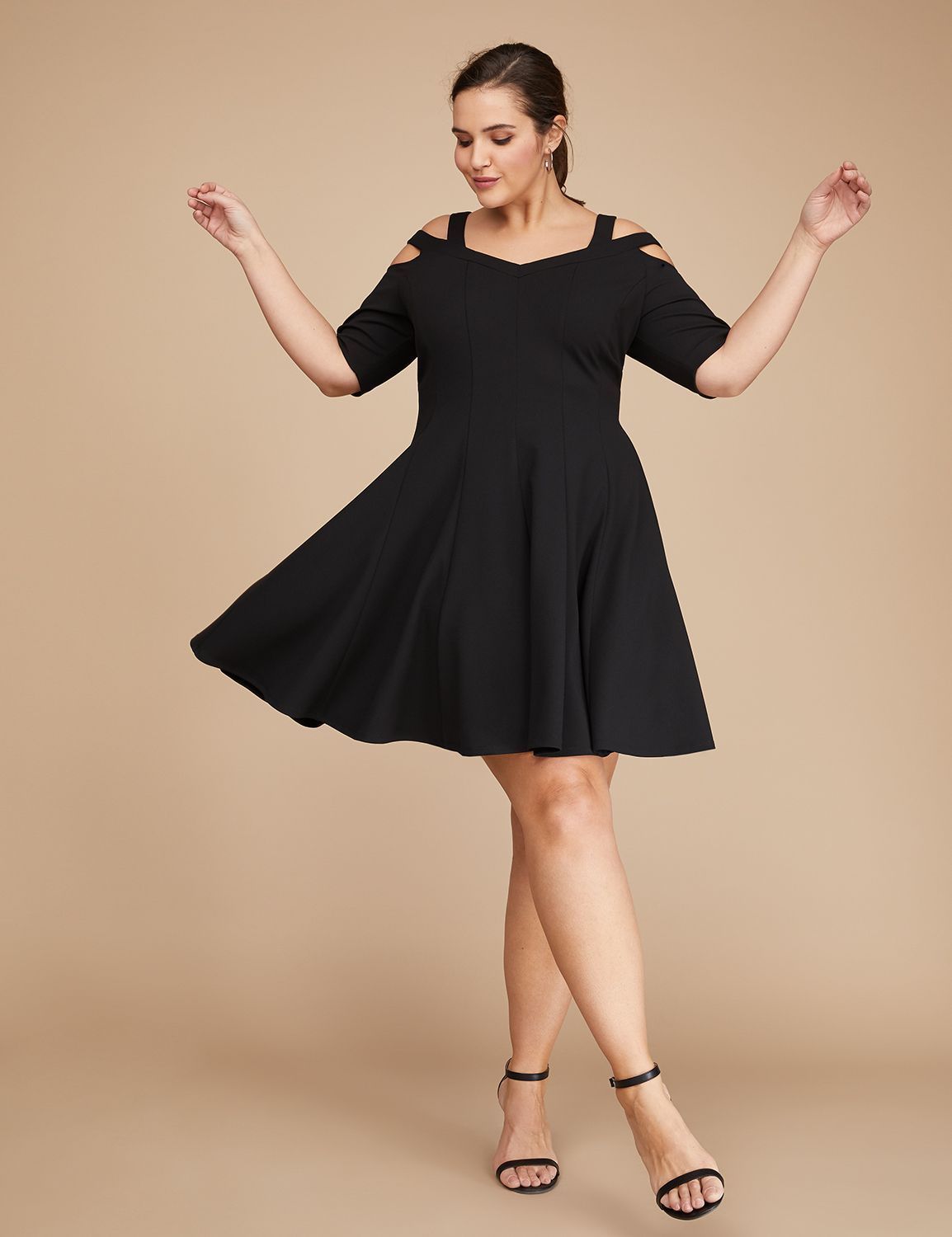 lane-bryant-plus-black-strappy-cold-shoulder-flare-cocktail-wedding-dress-28-4x-dresses