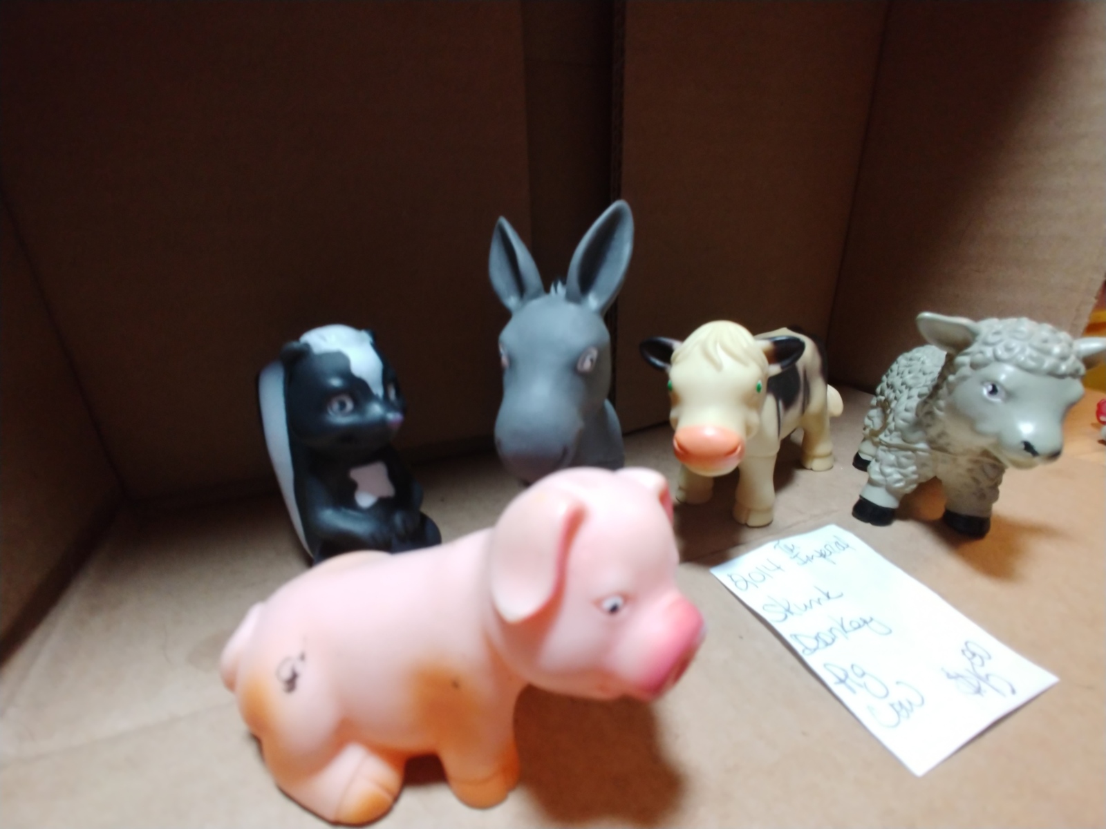 soft rubber farm animals