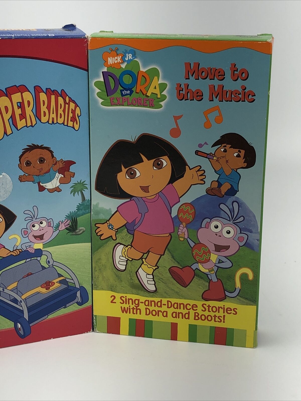 VHS Dora the Explorer - Super Babies & Move To The Music (VHS, 2005 ...