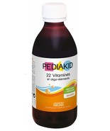 Pediakid 22 Vitamins &amp; Trace Elements Family Size 250ml orange apricot f... - $39.59