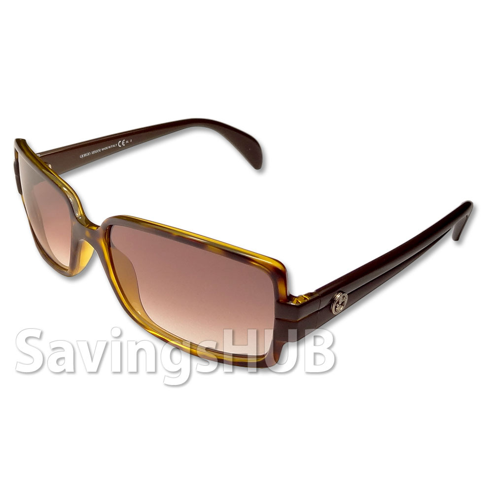 NEW GIORGIO ARMANI HAVANA BROWN RECTANGULAR FRAME ORIGINAL ...