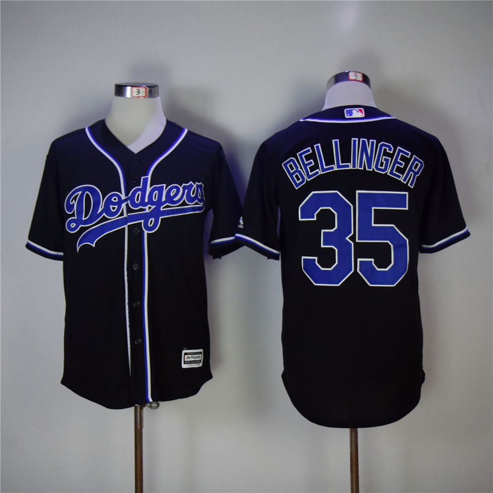 Men's Los Angeles Dodgers 35 Cody Bellinger Baseball Cheap Black