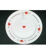The Pampered Chef Hearts Plate 1999 Doris Christoper  - $24.97