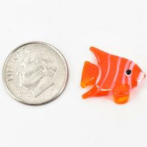 Handmade Orange Angelfish Tiny Miniature Micro Mini Lampworking Glass Figurine image 5