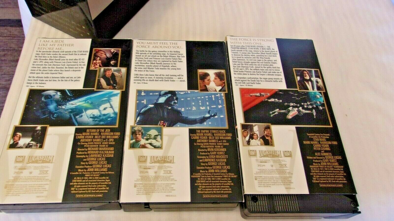 star wars trilogy vhs box set 2000