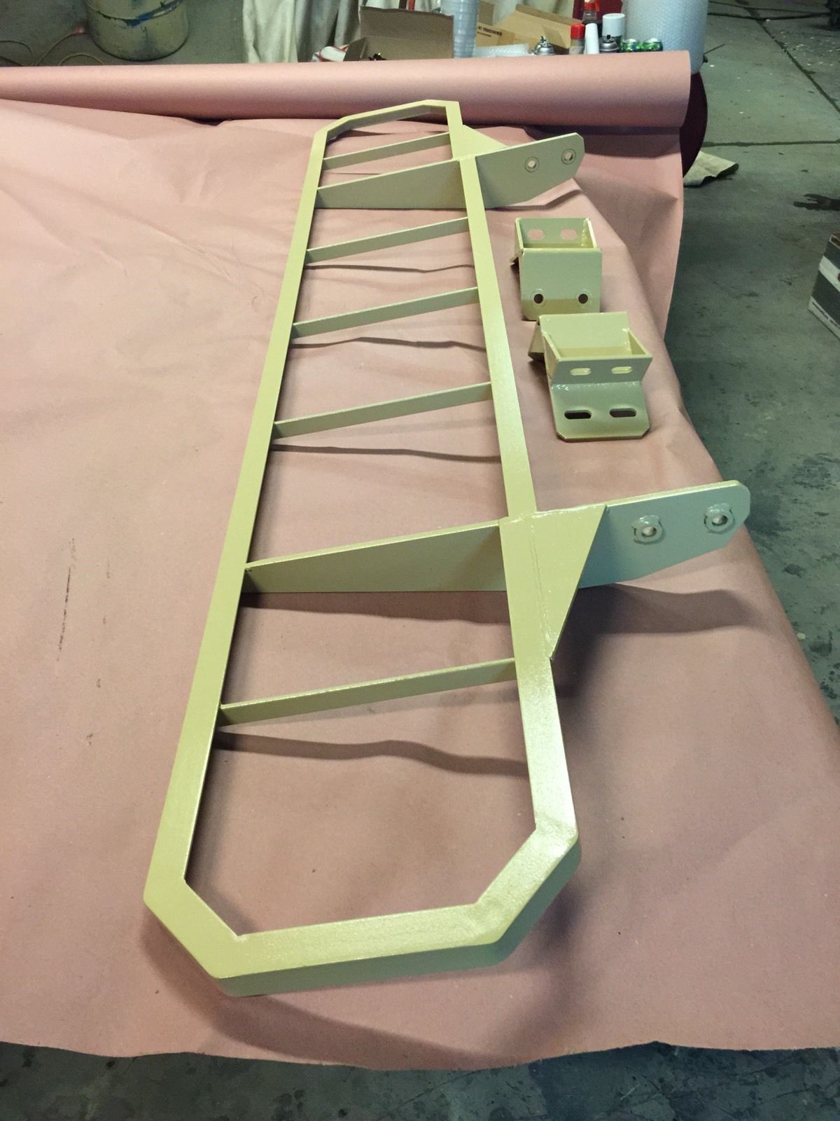 NEW BRUSH GUARD MD + BRACKETS MILITARY HUMVEE M998 TAN HMMWV HUMMER H1 Other