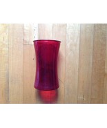 Ruby Red Glass Round Vase 6 X 4  - $24.74