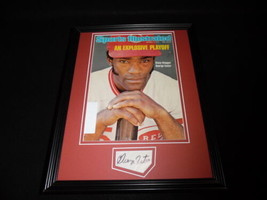 George Foster Signed Framed 1976 Sports Illustrated Cover Display Reds image 1