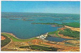 North Carolina Postcard Catawba River Dam Lake Norman Inland Sea Cowans ... - $3.79