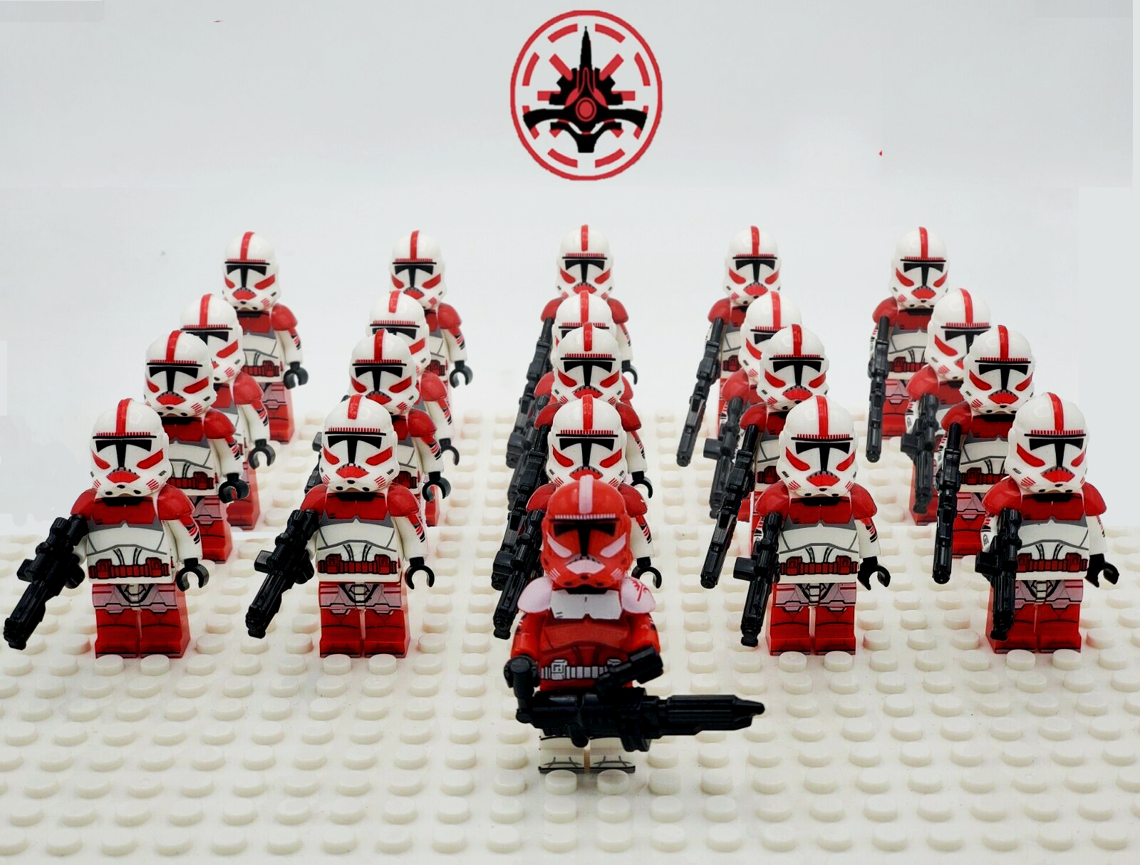 21pcs lot STAR WARS Clone Trooper Commander Fox Rex Mini toy building block 
