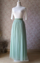 SAGE GREEN Bridesmaid Tulle Skirt Plus Size 2022 Wedding Skirt Outfit High Waist image 6