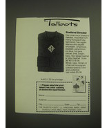 1974 Talbots Shetland Sweater Advertisement - $14.99