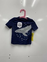 NWT Old Navy Boys Navy Blue “Whale Hello There” T-shirt Size 18-24 M Bust-10 - $8.52