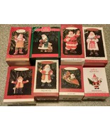 Hallmark Christmas Ornament Santa Set of 8 Merry Olds Heirloom Toy Maker... - $37.99
