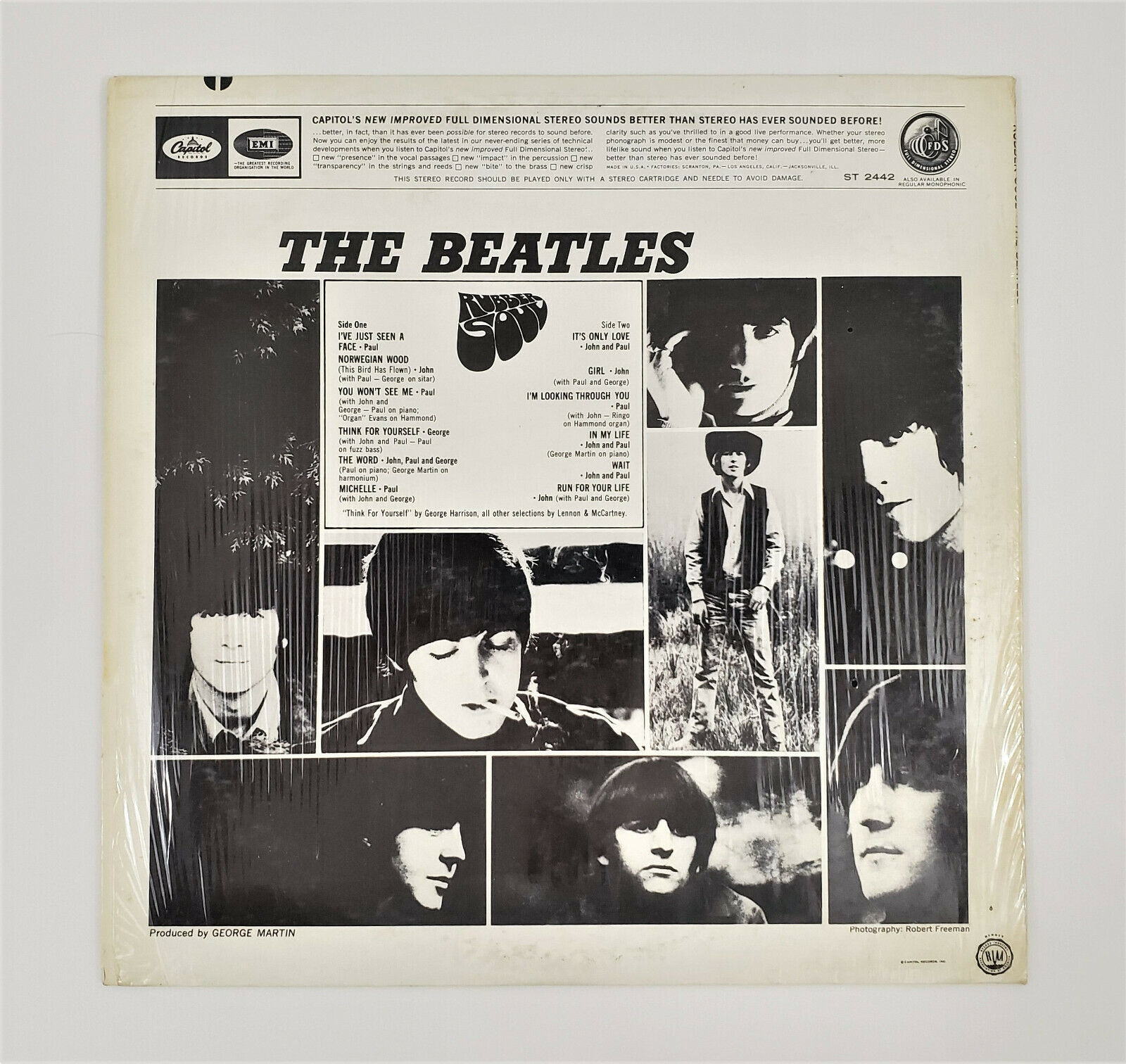 The Beatles Rubber Soul LP Stereo Capitol ST2442 US ( RARE False Start