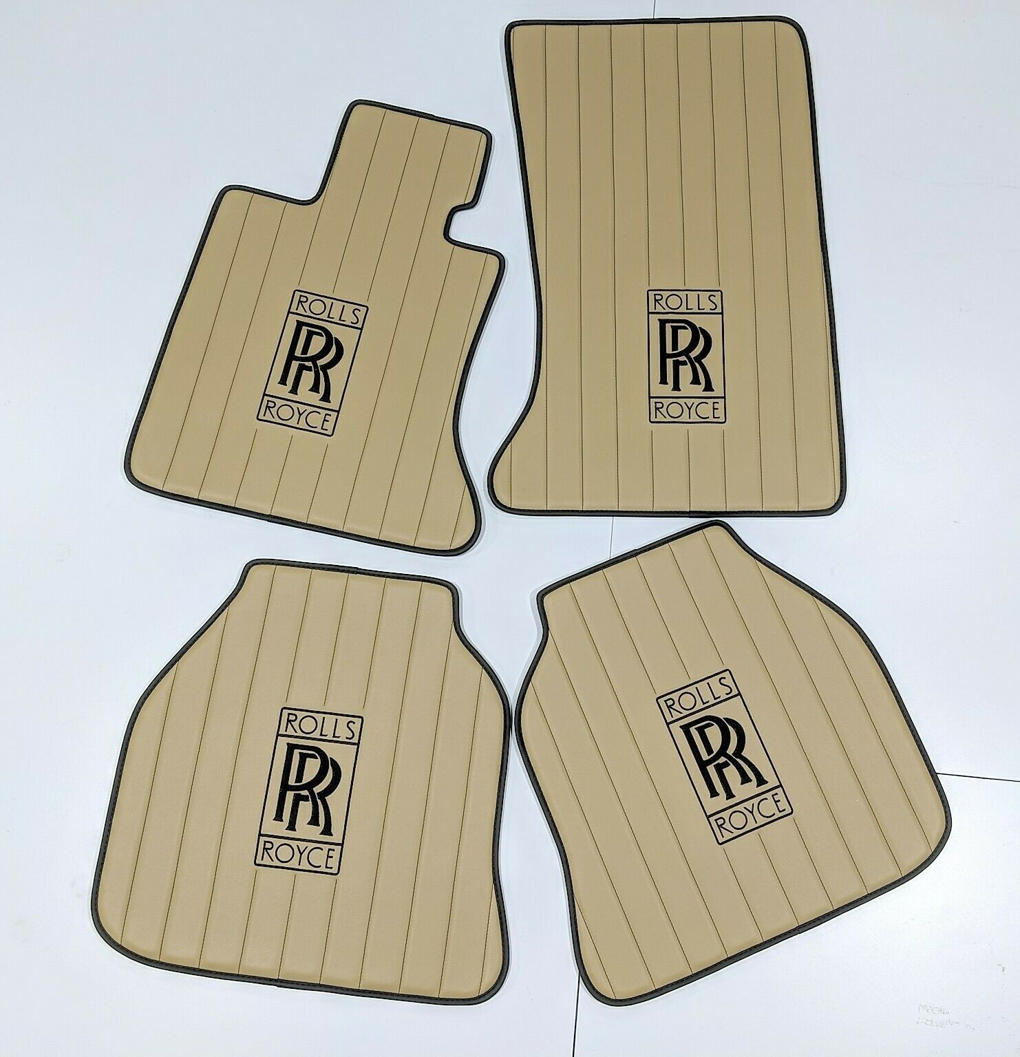 2019 Rolls Royce Cullinan Custom Leather Floor Mats, Custom Logos