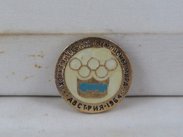 Vintage Hockey Pin - Team USSR 1964 World Champions - Stamped Pin  - $19.00