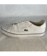 Lacoste Marling White Leather Shoes Sneakers Embroidered Gator Size 13 - $28.01