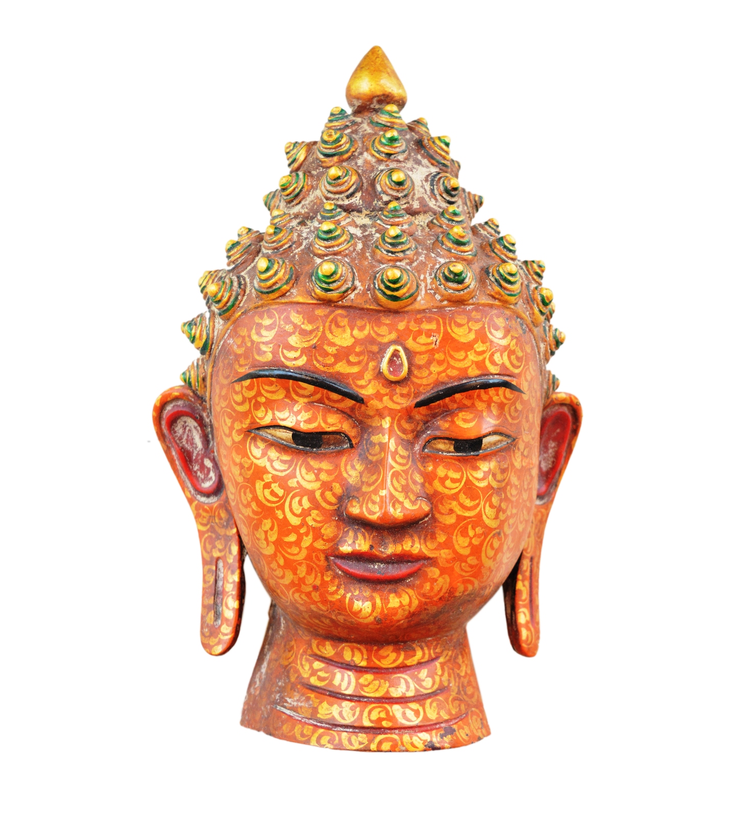 Antique Resin Buddha mask wall mask wall hanging Wall sculpture Buddha