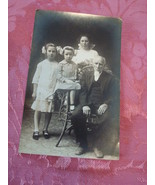 Real Photo Postcard ~ Elderly Man ~ Cute Kids - $6.00