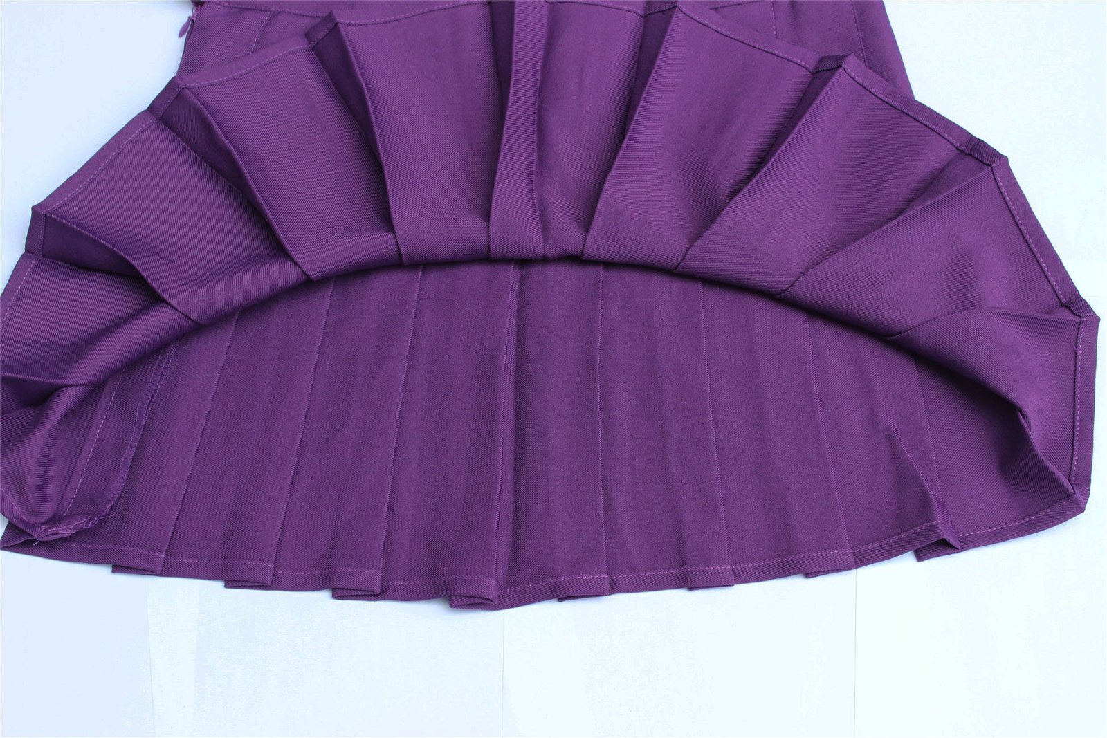 Women'Solid Pleated Plus size sport Tennis Skirts (4XL,Dark Purple
