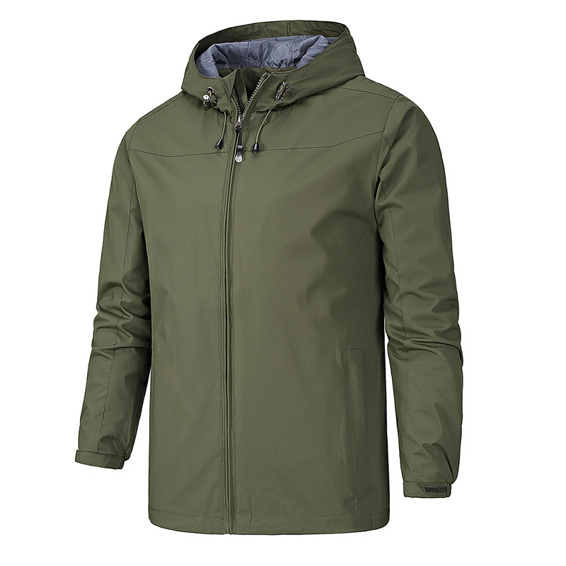 Autumn Men's Windbreaker Bomber Jacket Spring Casual Slim Fit Hooded Coat Outdoo - $87.43