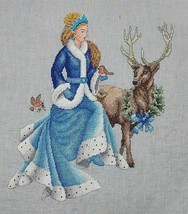 &quot;WINTER FAIRY TALE&quot; COMPLETE XSTITCH MATERIALS with aida 16 - $64.34
