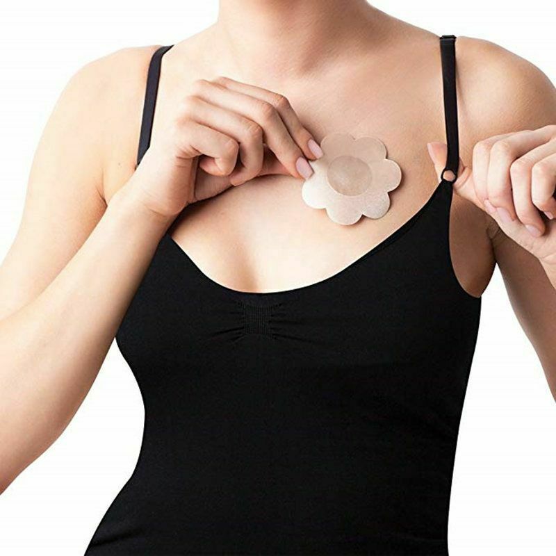Sticker Cover Bra Breast Petals Reusable Invisible Self Adhesive 5Pairs