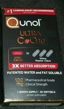 1 Qunol Ultra CoQ10 Dietary Supplement 100 mg 30 Softgels EXPIRE 2023 (A1) - $20.99