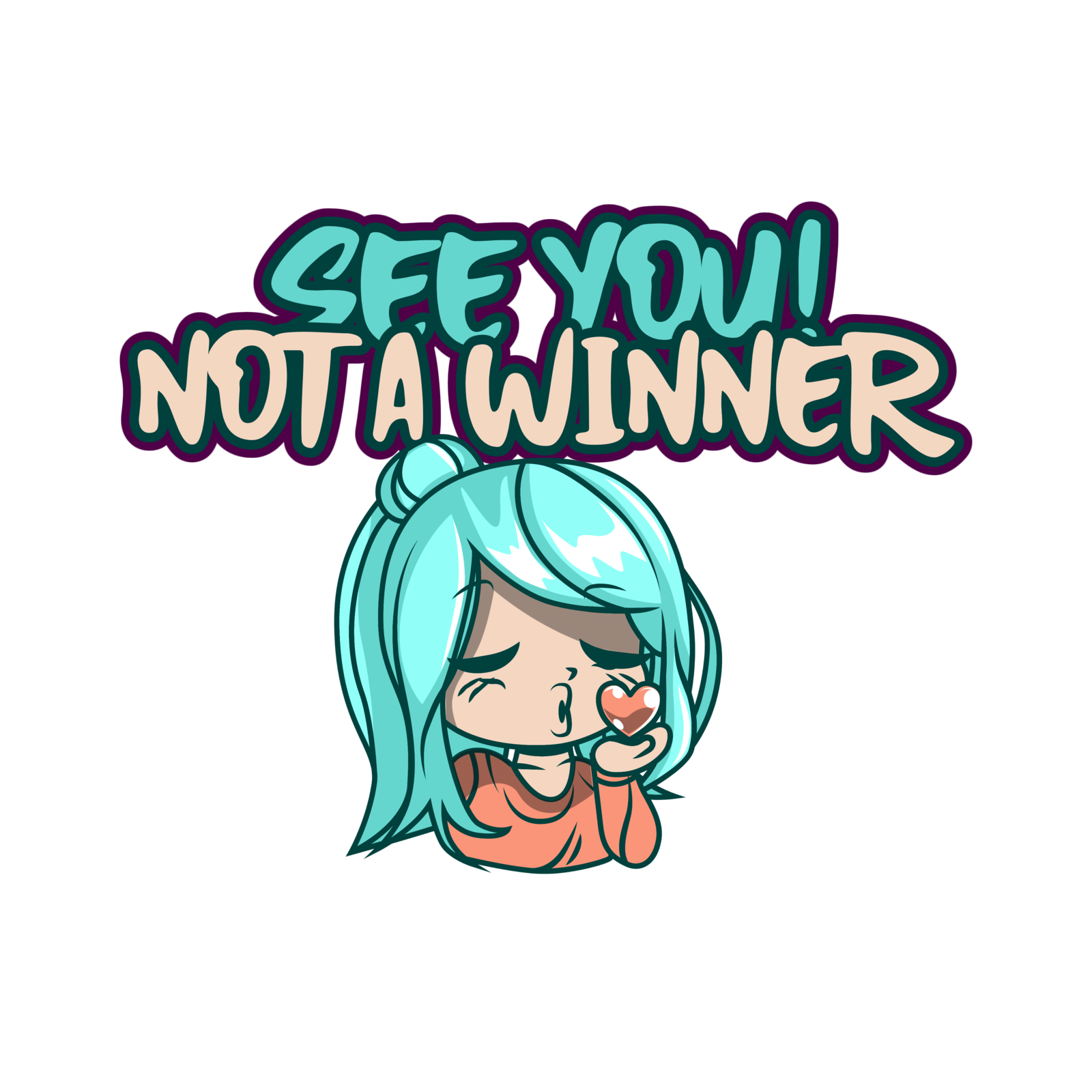 Cute Girl Twitch Emotes Get 1 Free Surprise Twitch Emote With Purchase! Digital Art