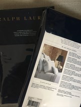 Ralph Lauren 624 Solid Sateen 2 Standard Pillowcases Polo Navy Nip $115 - $59.90