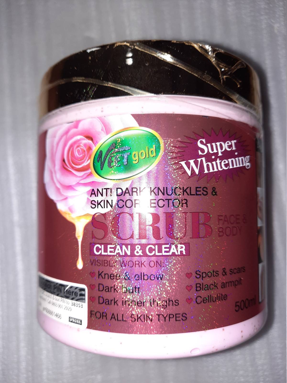 Veet gold super whitening antidark knuckles & Skin corrector face