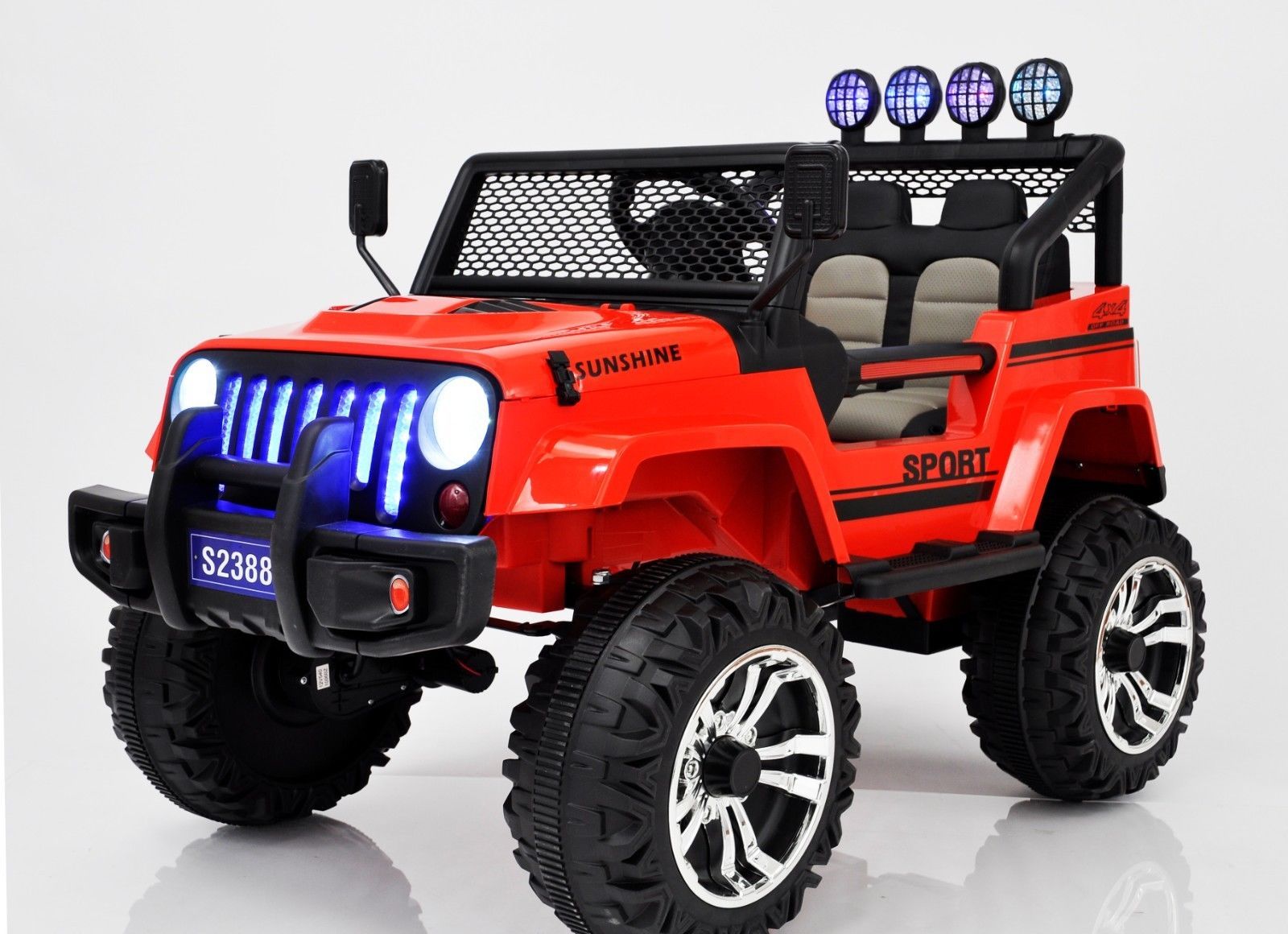 12 Volts Battery Truck For 2 Kids w/ Remote Control AUX MP3 Horn Open ...