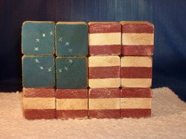 United States Flag, Wood and Handcrafted - New and Fabulous Item!!  - £16.49 GBP