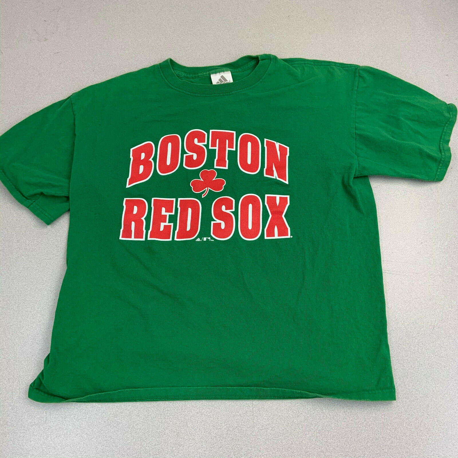 Adidas Boston Red Sox T-shirt Mens Large Green St Patricks Day Short ...