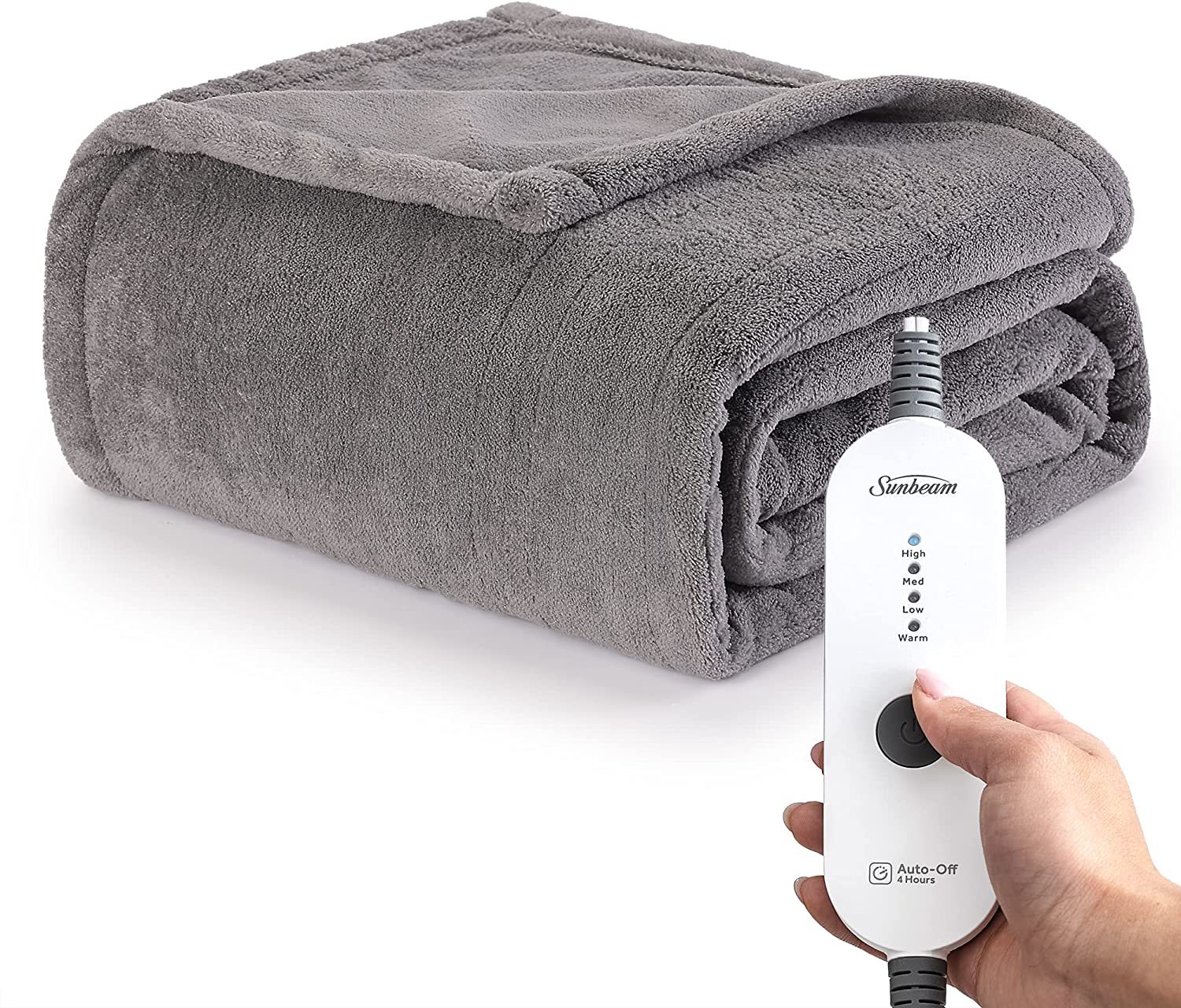 Sunbeam Royal Luxe Dove Grey Heated Throw and similar items
