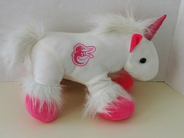 Baltimore Orioles Unicorn Plush Stuffed Animal White Pink 15” MLB Forever Collec - $19.25