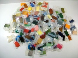 Embroidery Thread Lot Over 125 Count Assorted Colors Needlepoint Sewing Needles - $19.55