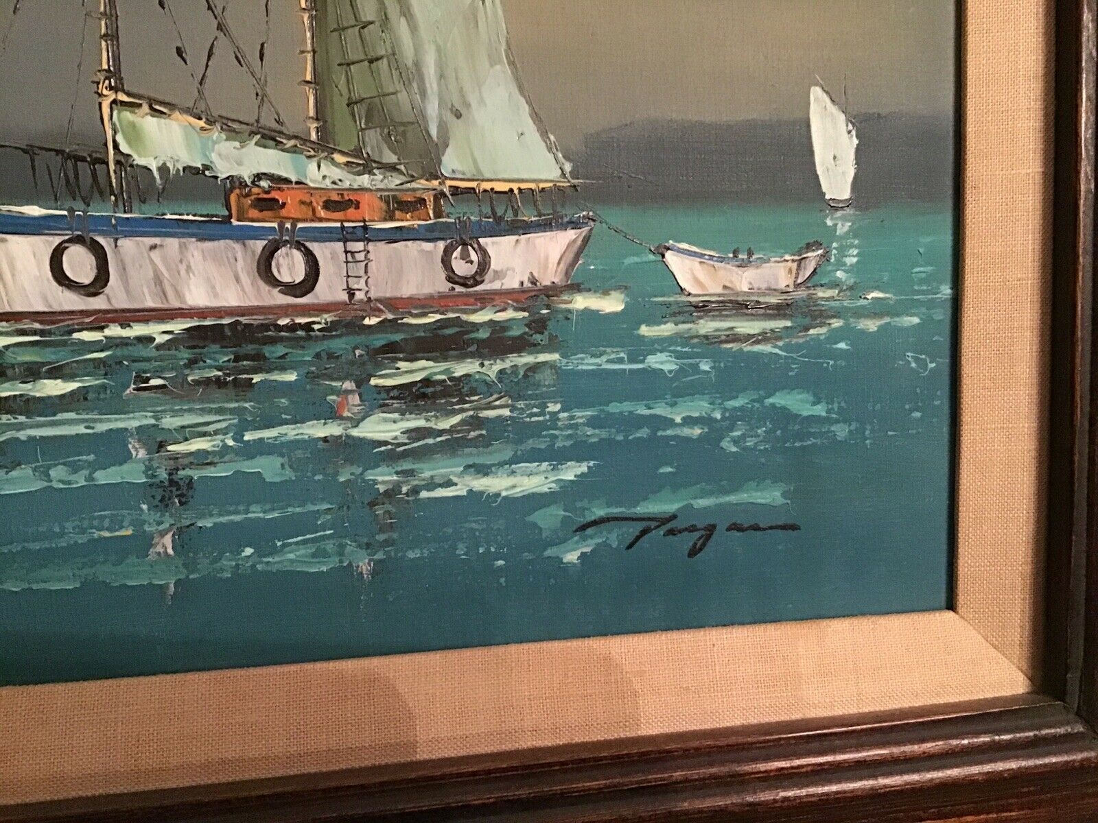 painting sailboat mast
