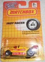  Matchbox 1991 &quot;Indy Racer&quot; Mint Car On Sealed Card MB 65 - $3.50