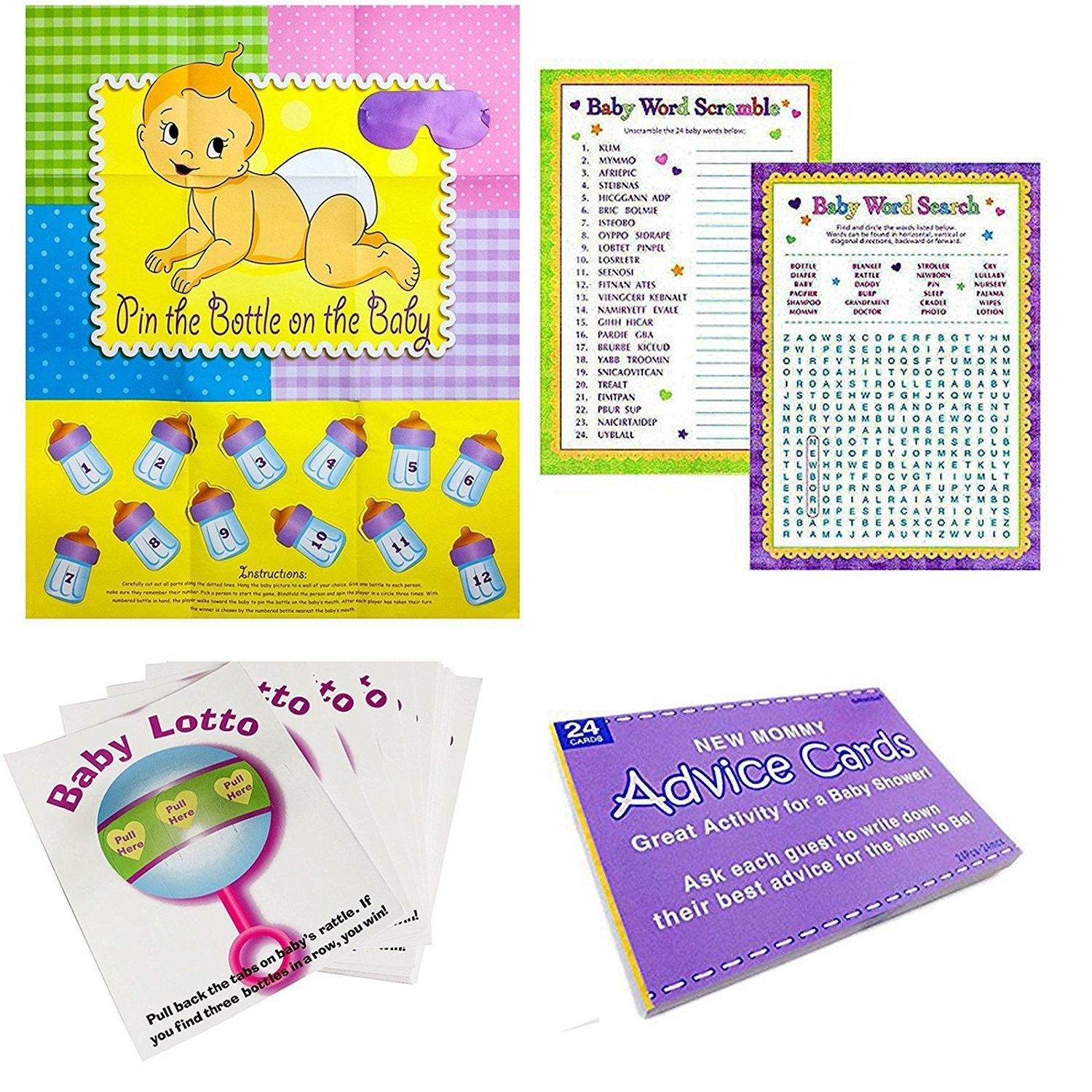 Baby Shower Party Game Bundle Kit Party And 50 Similar Items