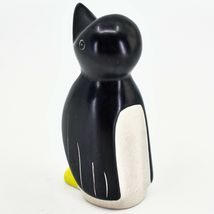 Hand Carved Kisii Soapstone Black & White Penguin Figurine Made in Kenya image 3