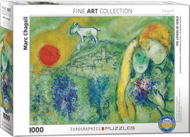 Eurographics 1000 Piece Jigsaw Puzzle- Marc Chagall The Lovers of Venice - $17.81
